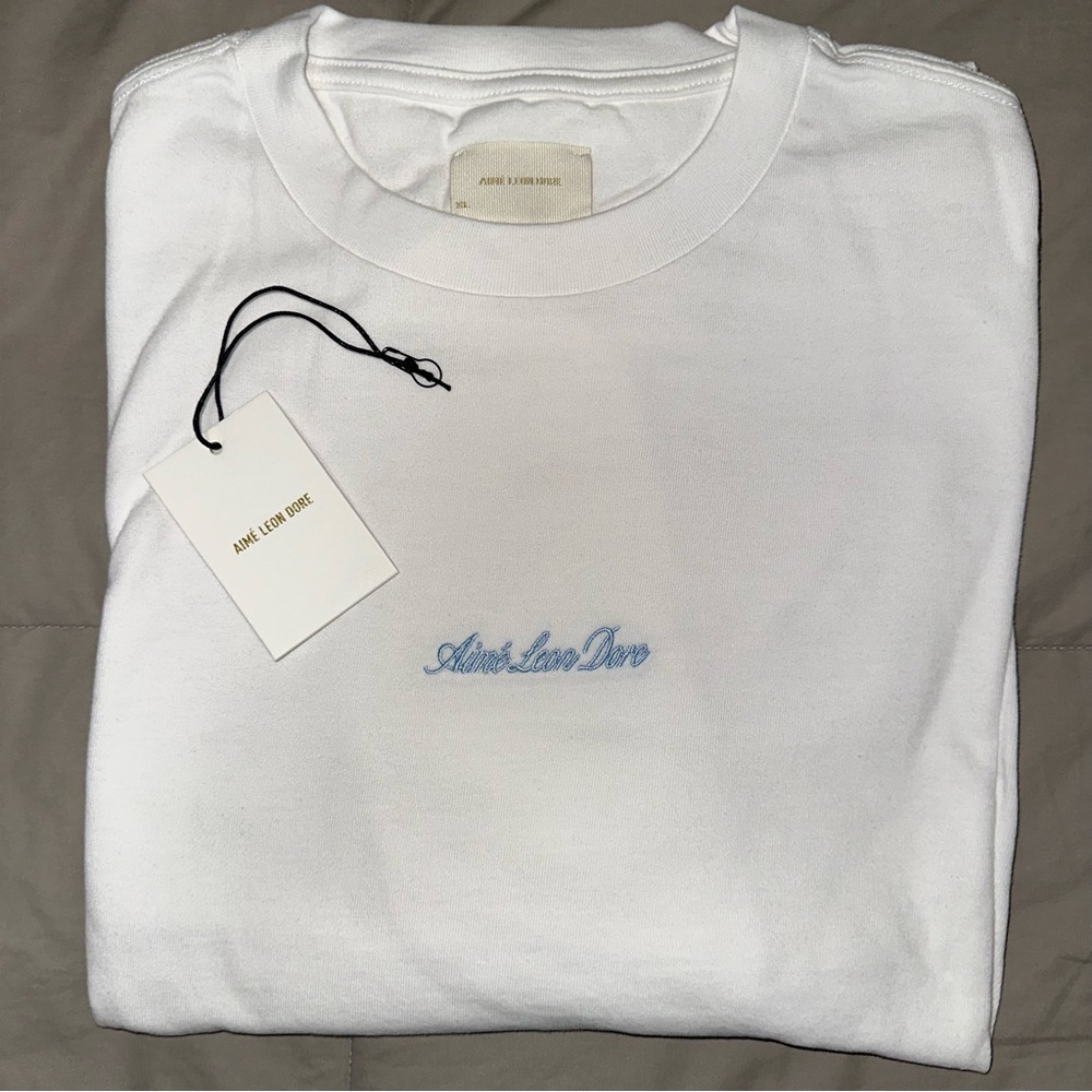 Aime Leon Dore White Long Sleeve Tee